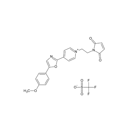 1-[2-(Maleimido)ethyl]-4-[5-(4-methoxyphenyl)-2-oxazolyl] pyridinium triflate